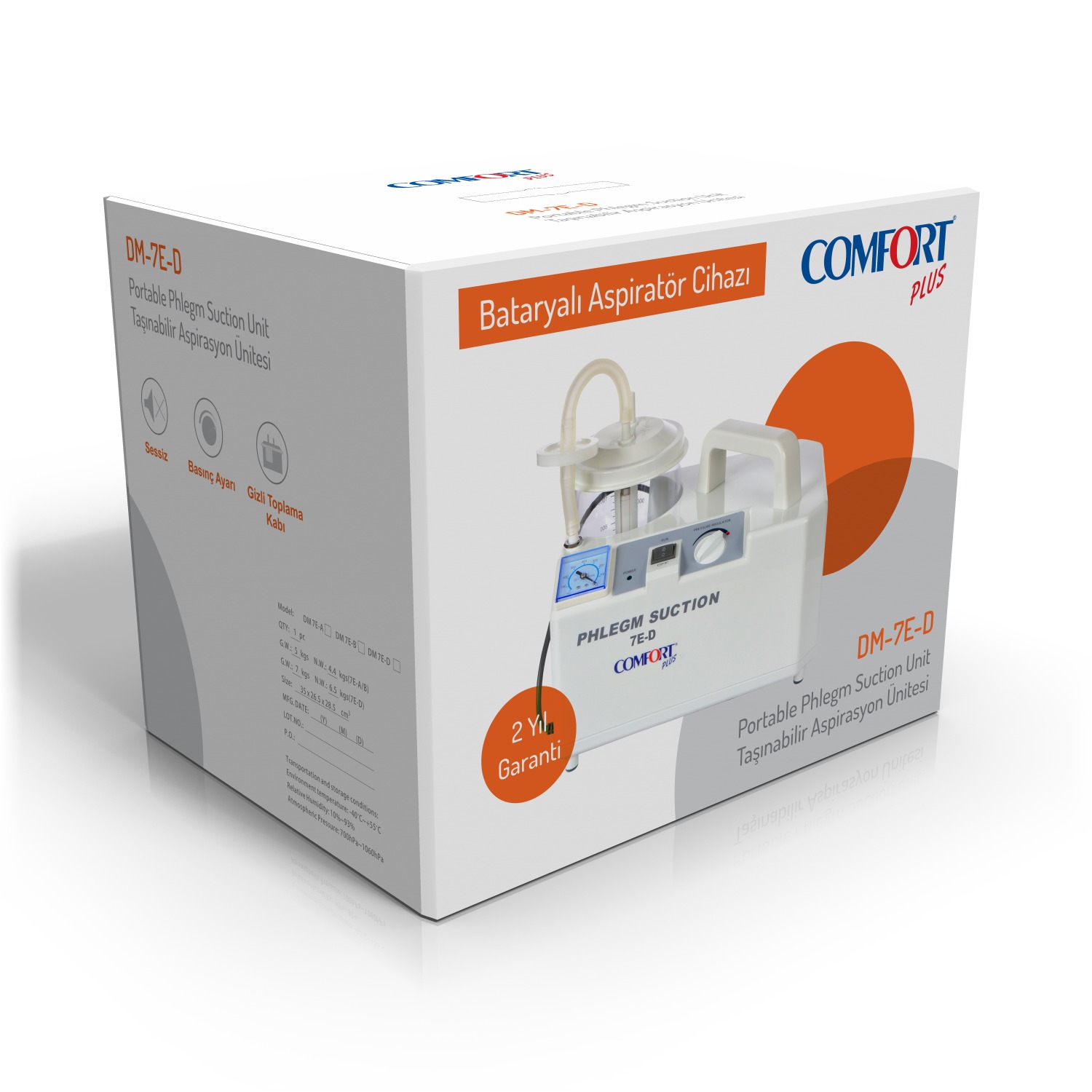 Comfort Plus DM-7ED Şarjlı Aspiratör Cihazı